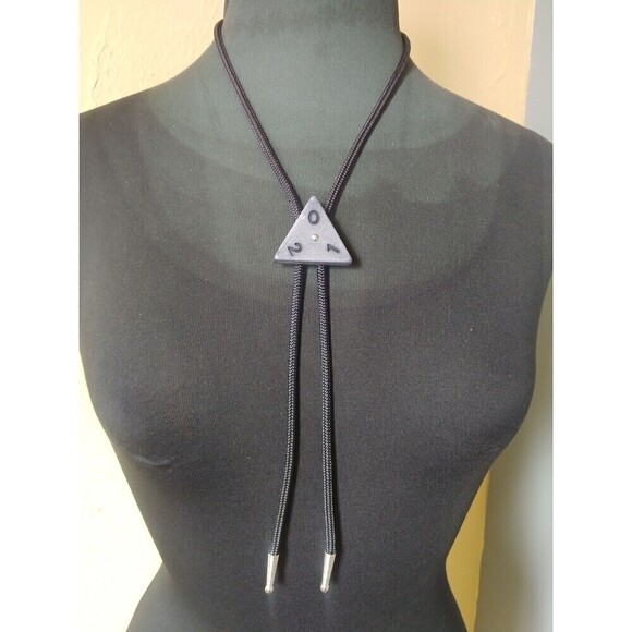 Handcrafted Trionimo Tile Bolo Tie, Game Lover Gift - Picture 8 of 10